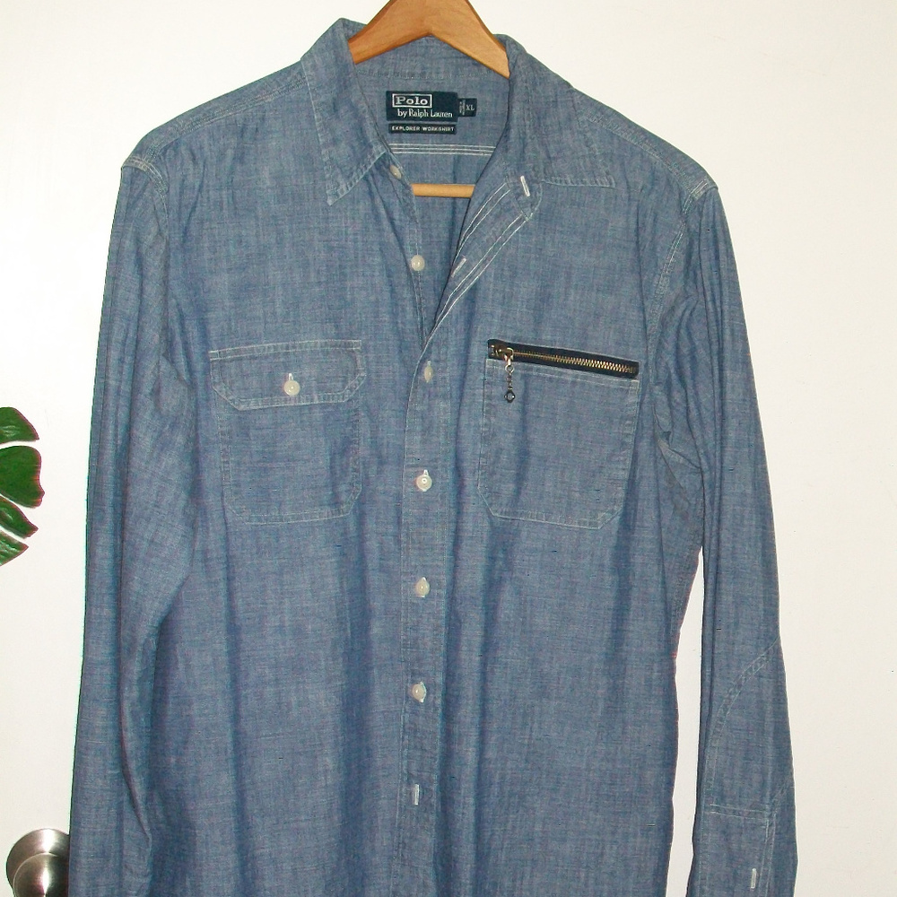 XL POLO Ralph Lauren Chambray Explorer Workshirt